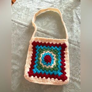 Crocheted Purse, Hand made and fully lined